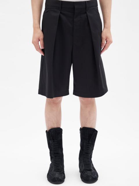 Noralft Wide Leg Pleated Shorts