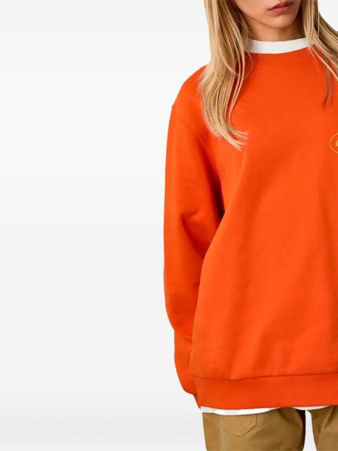 long-sleeve crew-neck sweatshirt