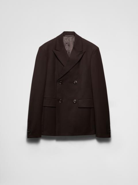 ブルゾン Prada Double-Breasted Wool Coat Prada Double Breasted Natte Jacket | Saks Fifth Avenue
