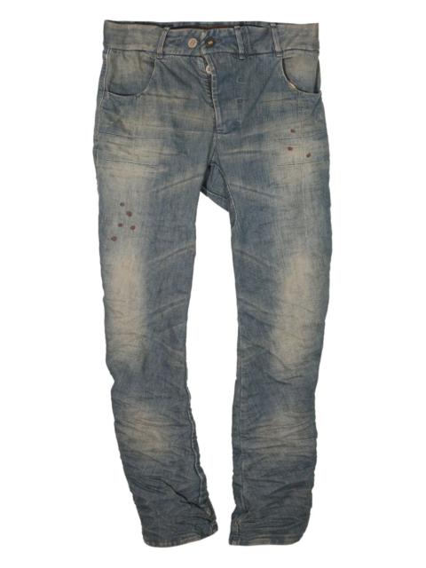 mid-rise slim-fit jeans