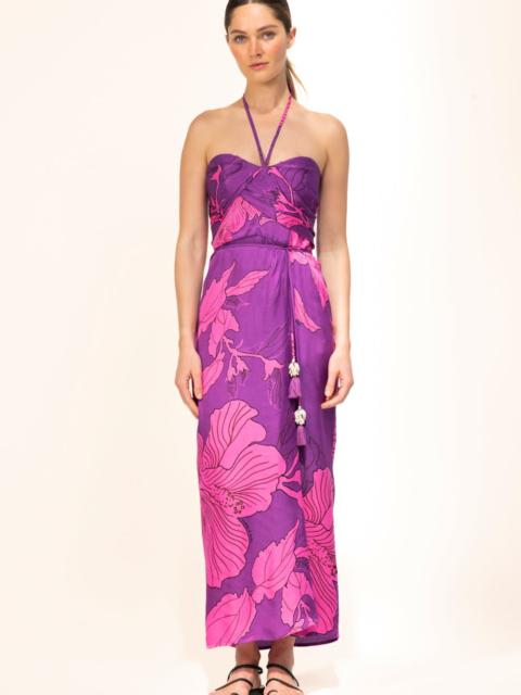 Long Dress Collina - Purple Hibiscus