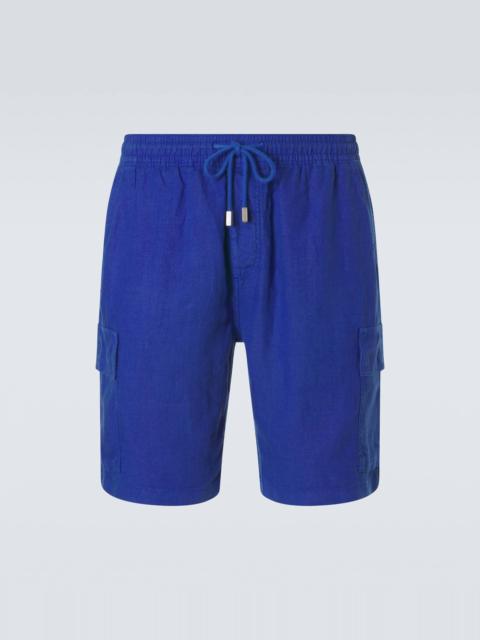 Linen Bermuda shorts