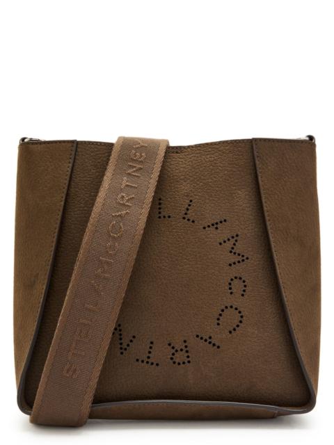 Stella Mccartney Logo Square Grained Faux Leather Cross-body bag