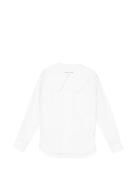 spread collar long-sleeve shirt