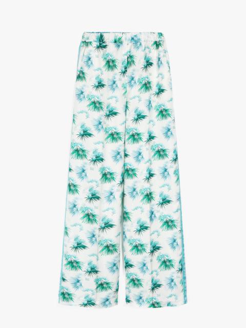 UMILE Printed silk trousers