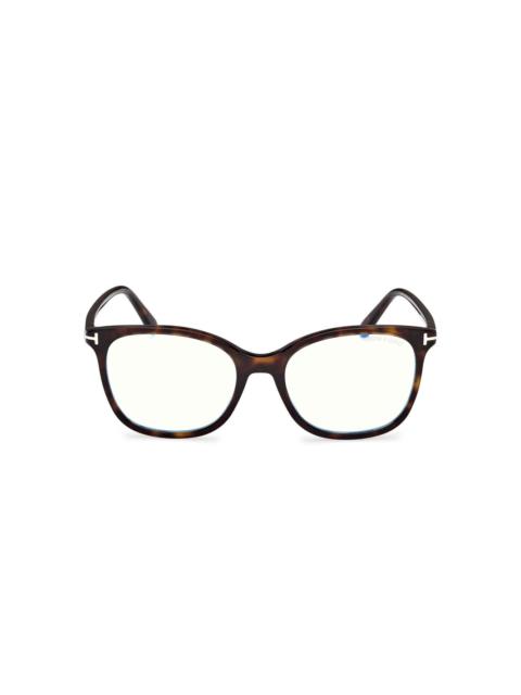 hinge-detail square-frame glasses