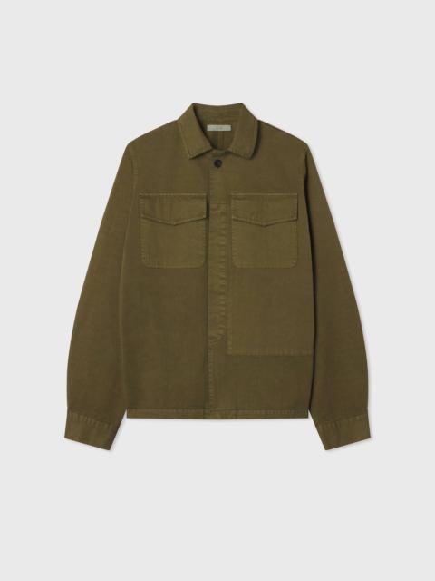 Garment Dyed Shirt Jacket in Cotton