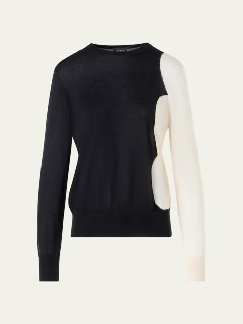 Cloud Cashmere-Silk Crewneck Sweater