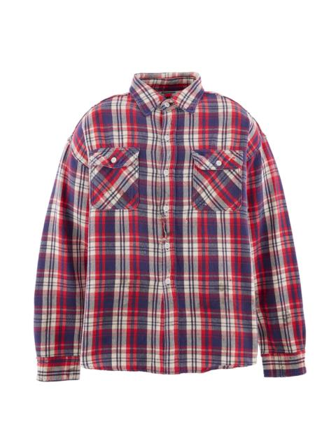 FLANNEL SHIRT/CHECK / BEI