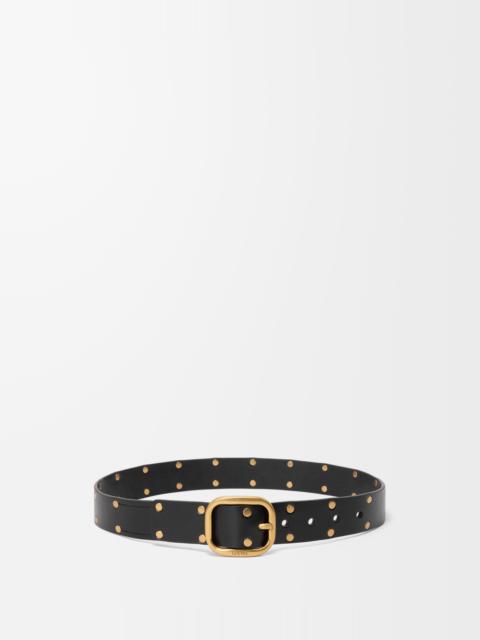 Rounded soft belt in classic calfskin