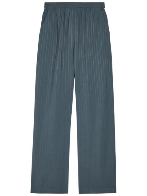 Emporio Armani Striped Loose Straight-leg Trousers