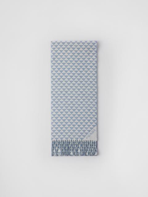 Symbole double wool and cashmere scarf