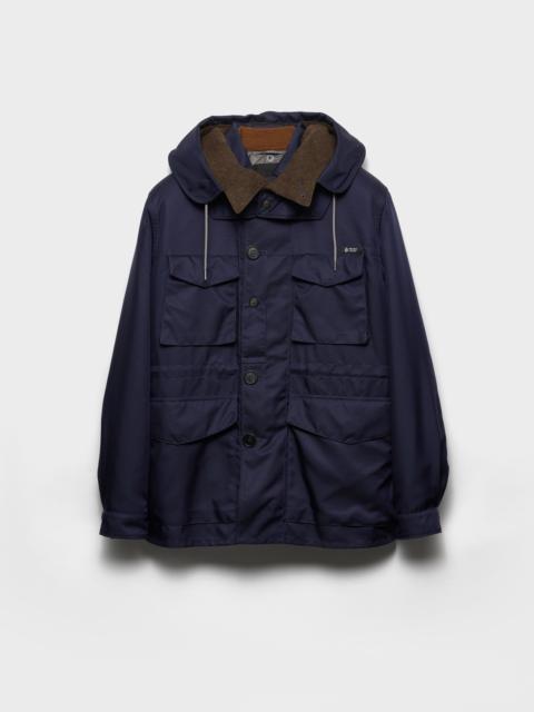 Hooded cotton jacket