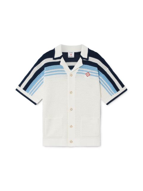 Tennis Cotton Crochet Short Sleeve Shirt