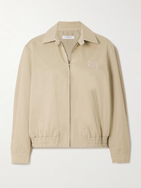 Prep H & w Crest Embroidered Cotton-twill Jacket