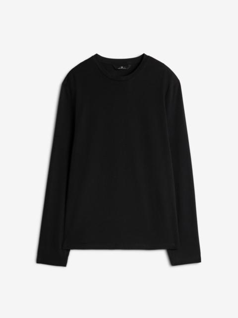 Luxe Performance Long Sleeve Tee in Black