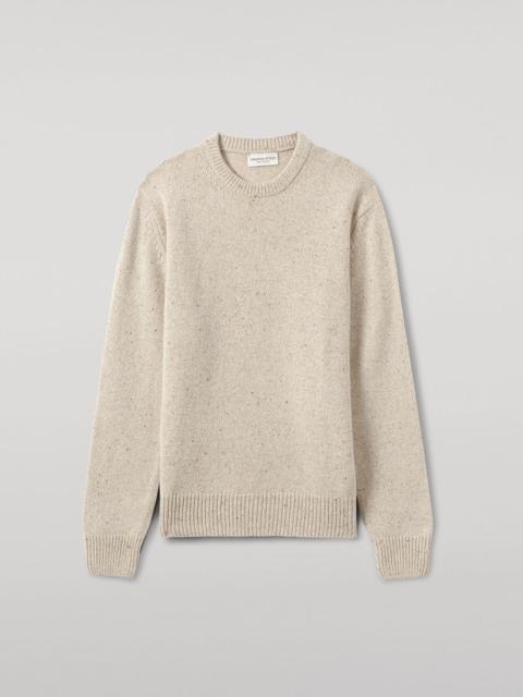 Cream Donegal Cashmere Marl Jumper