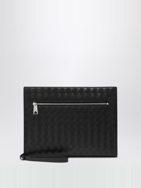 Black Intrecciato document holder