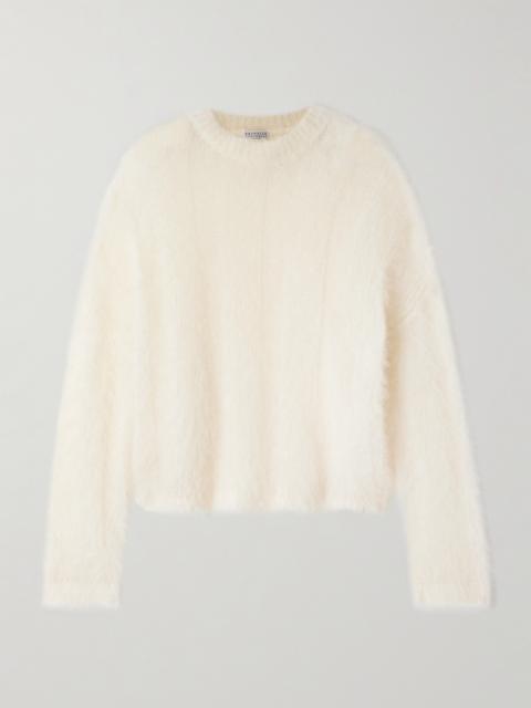 Open-knit Mohair And Silk-blend Sweater