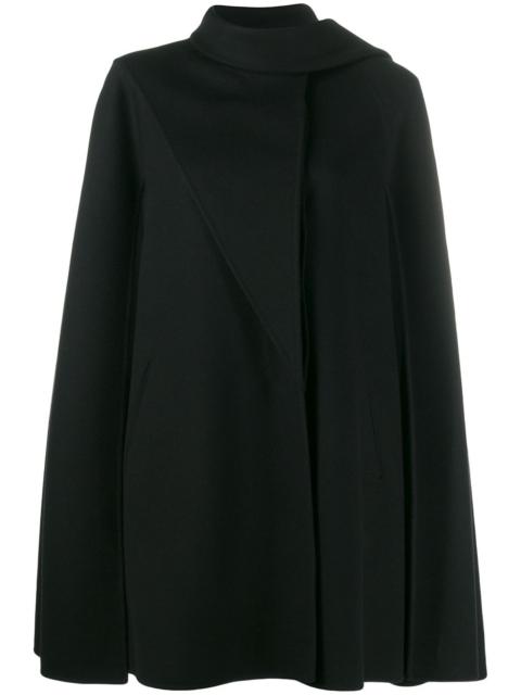 asymmetric draped cape