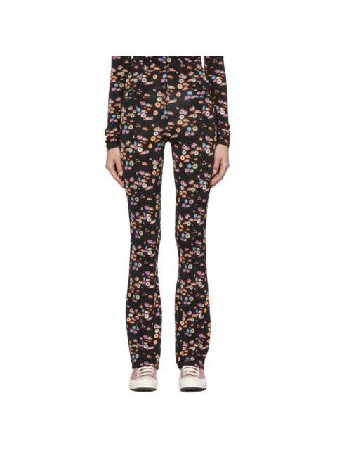 SSENSE Exclusive Black & Multicolor Capsule Pressions Draped Trousers