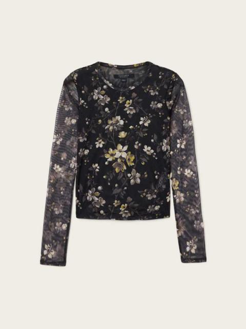 ELLIE MESH LONG SLEEVE T-SHIRT