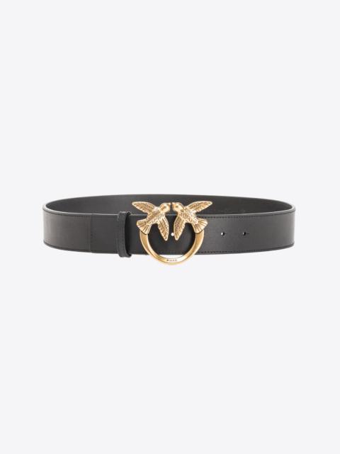 LOVE BIRDS HIGH LEATHER BELT 4CM