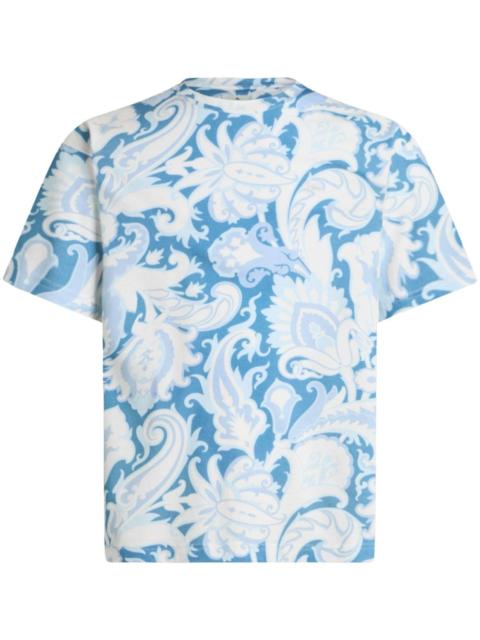 floral-print T-shirt
