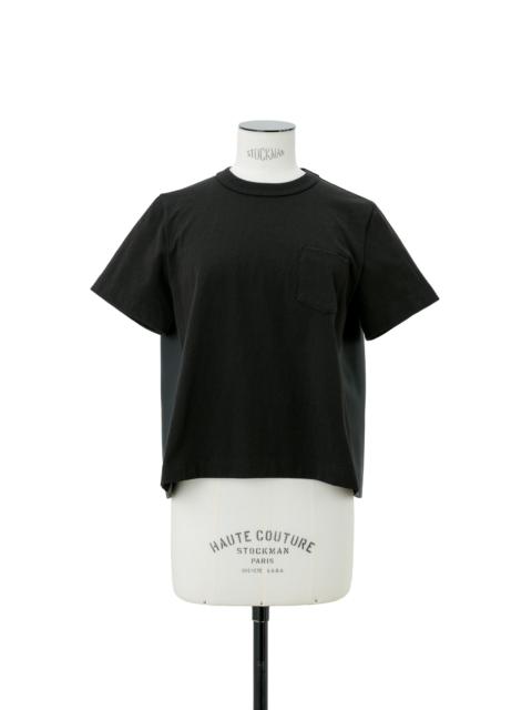 Nylon Twill x Cotton Jersey T-Shirt