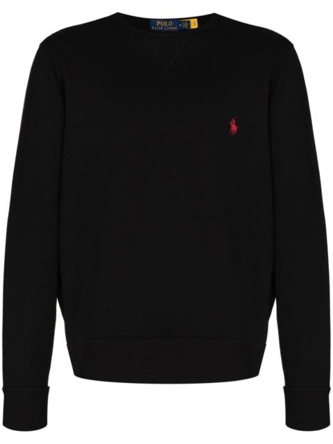 logo-embroidered sweatshirt