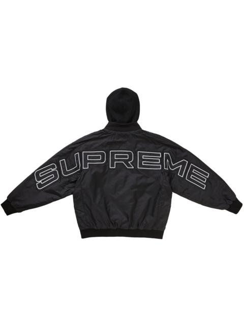 Supreme Hooded Stadium Jacket Black