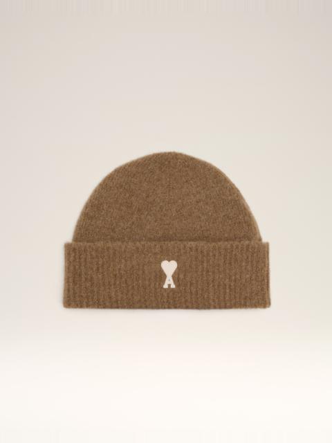 BROWN ALPACA STRIPED AMI DE COEUR BEANIE