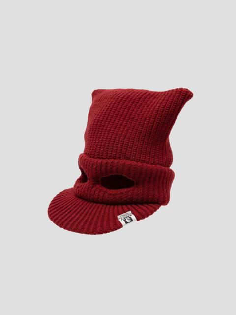 MASKED CAT VISOR KNIT CAP