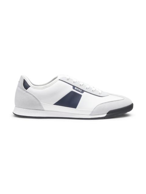 LOW-TOP TRAINERS WITH STRUCTURED TRIMS
