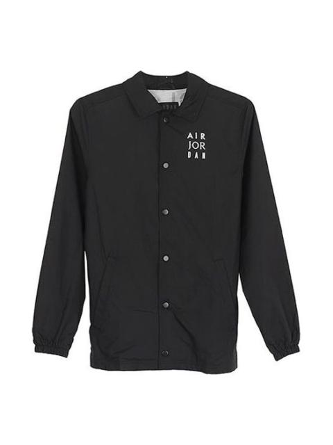 Air Jordan Jumpman Coaches lapel Coach Jacket Black AJ6796-010