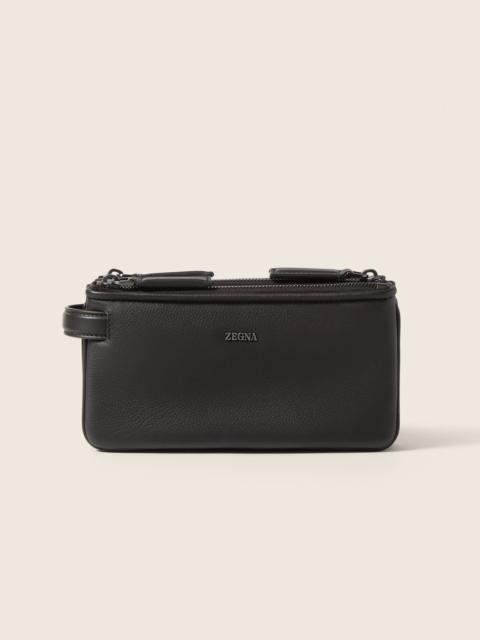 DARK BROWN SECONDSKIN POUCH