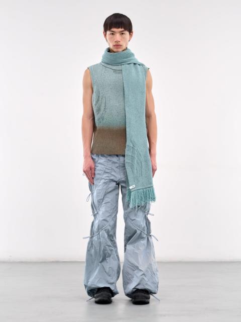 Scarf Collar Knit Sweater Vest