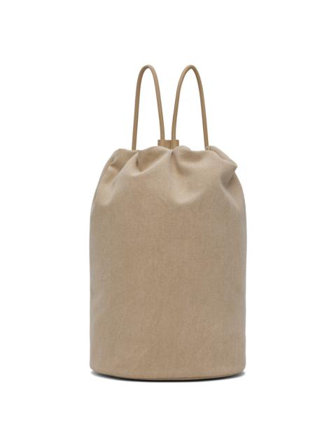 Beige Sporty Backpack