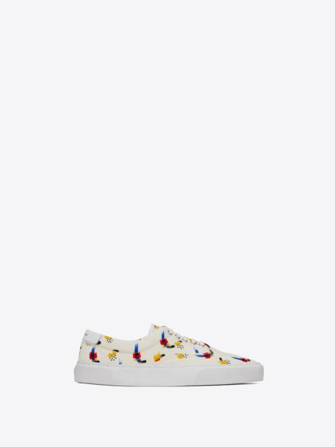 venice sneakers in "coup de pinceau" print canvas
