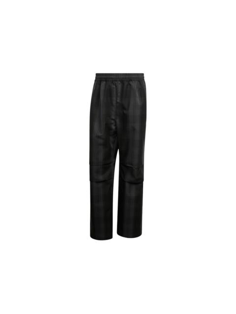 adidas All Blacks Firebird Plaid Track Pant Black Carbon