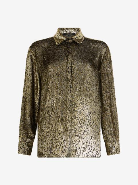 Leopard Lamé Shirt