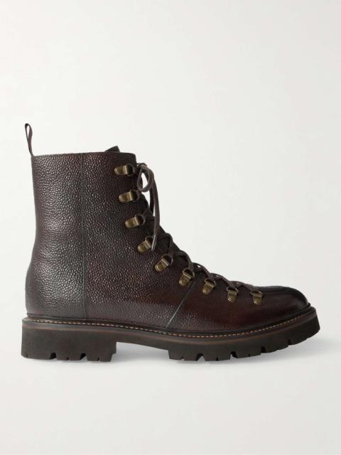 Brady Pebble-Grain Leather Boots