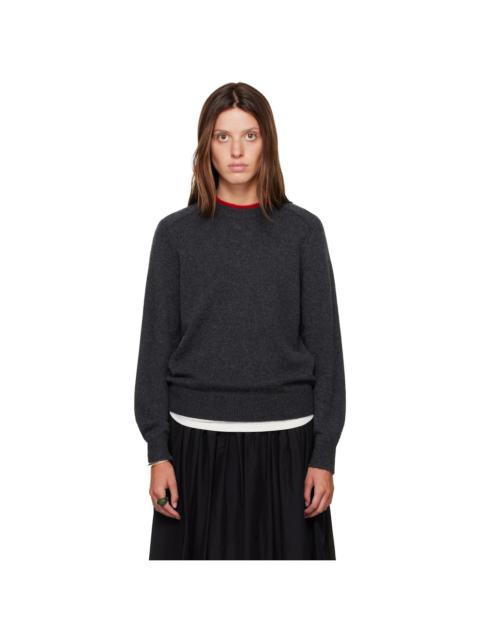 Gray OTIS Bicolor Cashmere Sweater