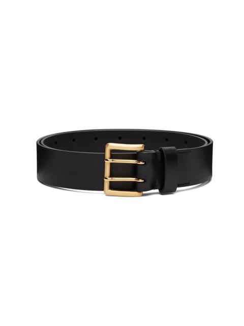 Black Two-Hole Buckle Belt