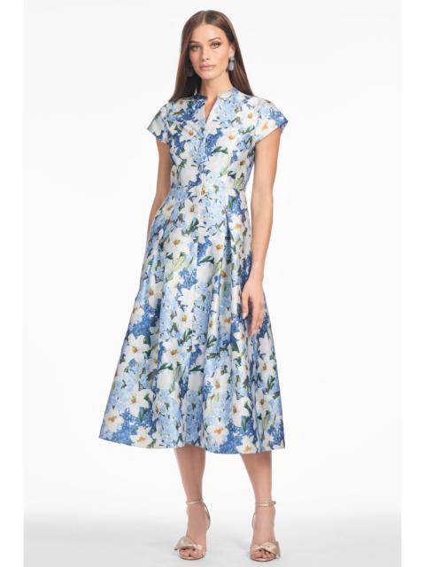 MARTINE DRESS - SKY BLUE STAR LILLIES