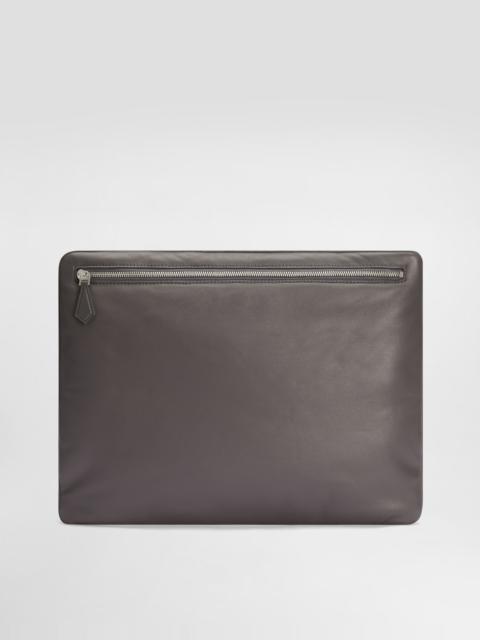 Calfskin nappa leather pouch