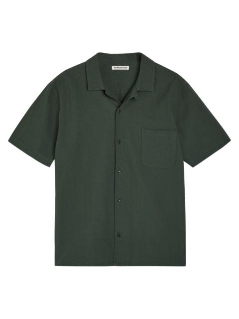 Ymc Malick Textured Stretch-cotton Shirt