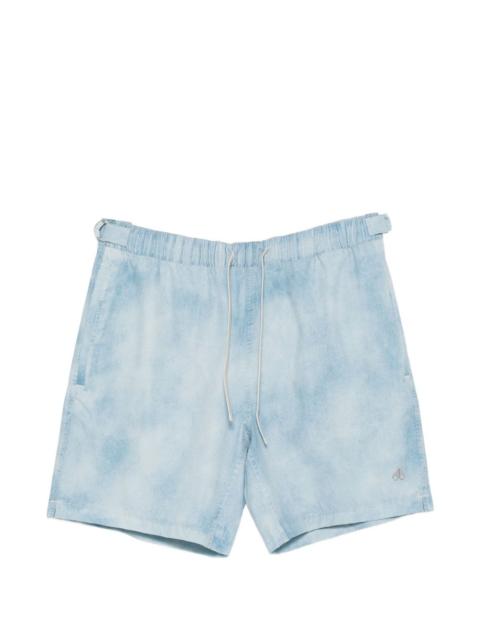 denim print swim shorts