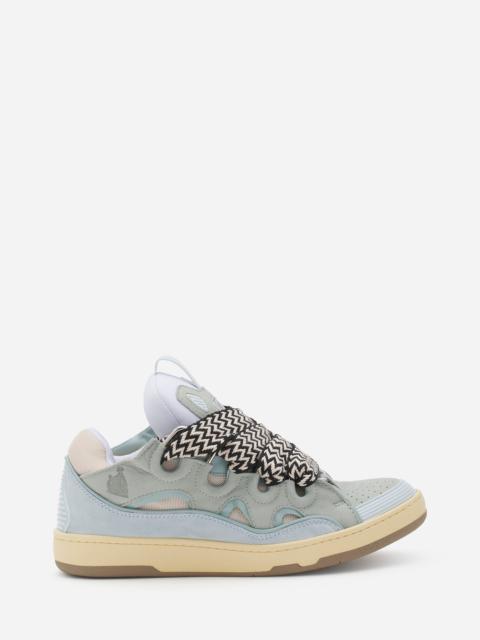 LEATHER CURB SNEAKERS