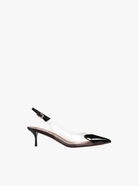 HEART SLINGBACKS IN PATENT LAMBSKIN